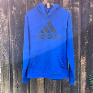 Mens Blue Adidas Hoodie Size L